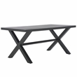 Safavieh Core Aluminum Dining Table in Black