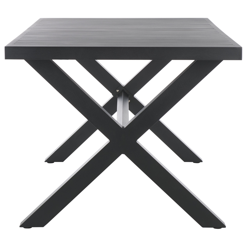 Safavieh Core Aluminum Dining Table in Black