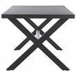 Safavieh Core Aluminum Dining Table in Black