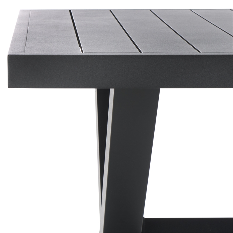 Safavieh Core Aluminum Dining Table in Black