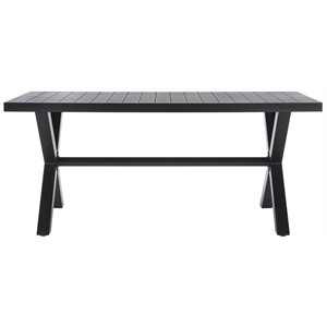 Safavieh Core Aluminum Dining Table in Black