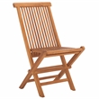 Safavieh Holly Solid Teak Wood Folding Chair in Natural