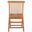 Safavieh Holly Solid Teak Wood Folding Chair in Natural
