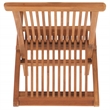 Safavieh Holly Solid Teak Wood Folding Chair in Natural