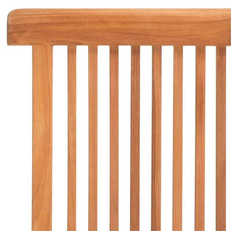 Safavieh Holly Solid Teak Wood Folding Chair in Natural