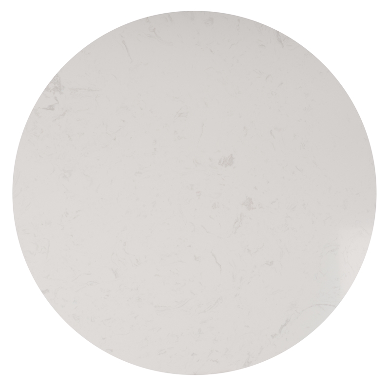 Safavieh Puck Marble Top and Elm Wood Coffee Table in Black / White