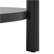 Safavieh Puck Marble Top and Elm Wood Coffee Table in Black / White