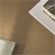 Safavieh Nicolella Square Glass and Linen Coffee Table in Black