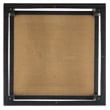 Safavieh Nicolella Square Glass and Linen Accent Table in Black