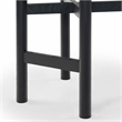 Safavieh Tayla Wood and Leather Counter Stool in Black