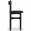 Safavieh Tayla Wood and Leather Counter Stool in Black