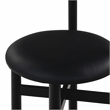 Safavieh Tayla Wood and Leather Counter Stool in Black