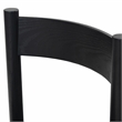 Safavieh Tayla Wood and Leather Counter Stool in Black