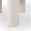 Safavieh Tamlyn Performance Wood and Fabric Dining Chair in Beige