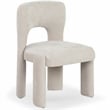 Safavieh Tamlyn Performance Wood and Fabric Dining Chair in Beige