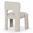 Safavieh Tamlyn Performance Wood and Fabric Dining Chair in Beige