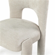 Safavieh Tamlyn Performance Wood and Fabric Dining Chair in Beige