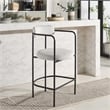 Safavieh Andrean Wood and Iron Arm Counter Stool in Black / White