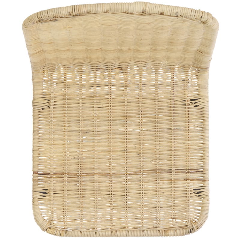 Safavieh Minerva Rattan and Iron Weaved Counter Stool in Natural / Black