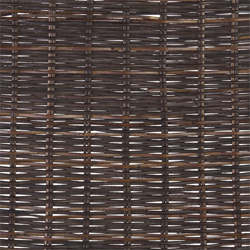 Safavieh Minerva Rattan and Iron Weaved Counter Stool in Brown / Black