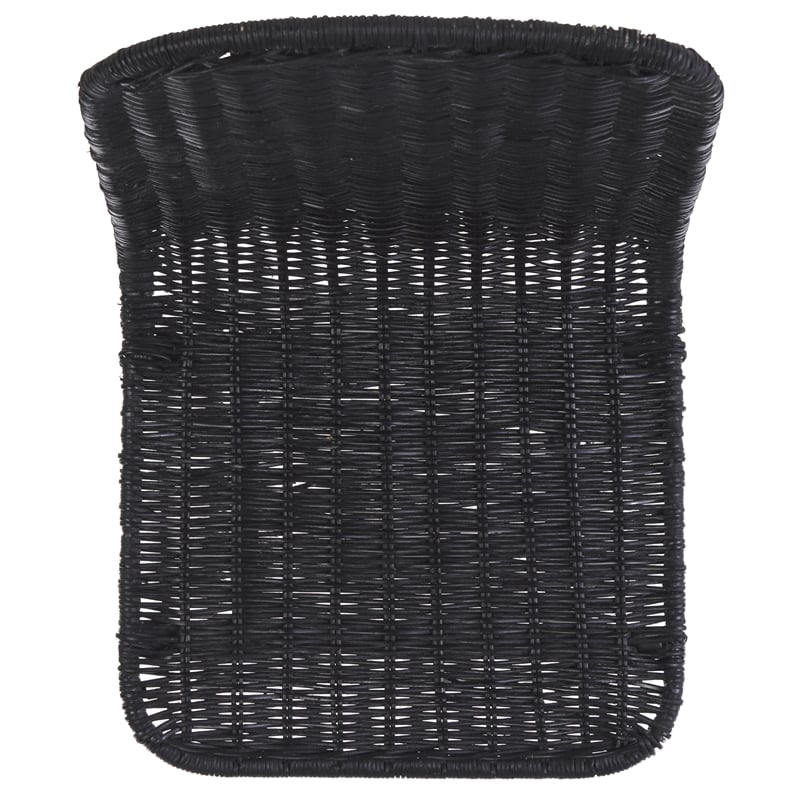 Safavieh Minerva Rattan and Iron Weaved Counter Stool in Black