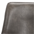 Safavieh Aelin Wood and Iron Adjustable Bar Stool in Gray / Black