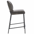 Safavieh Ivey Wood and Iron Counter Stool in Gray / Black