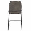 Safavieh Ivey Wood and Iron Counter Stool in Gray / Black