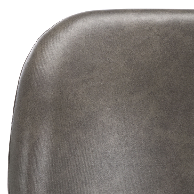 Safavieh Ivey Wood and Iron Counter Stool in Gray / Black