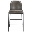 Safavieh Ivey Wood and Iron Counter Stool in Gray / Black