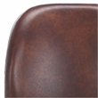Safavieh Ivey Wood and Iron Counter Stool in Brown / Black