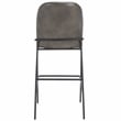 Safavieh Ivey Wood and Iron Bar Stool in Gray / Black