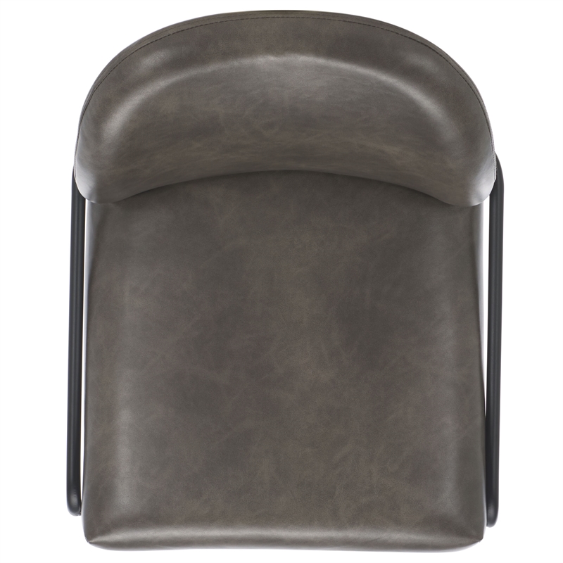 Safavieh Ivey Wood and Iron Bar Stool in Gray / Black