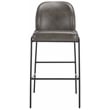 Safavieh Ivey Wood and Iron Bar Stool in Gray / Black