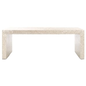 Safavieh Scarlett Solid Wood Rectangle Coffee Table in Natural