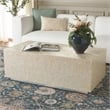 Safavieh Scarlett Rectangular Prism Solid Wood Coffee Table in Natural / Silver
