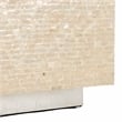 Safavieh Scarlett Rectangular Prism Solid Wood Coffee Table in Natural / Silver