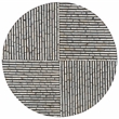 Safavieh Hamza Solid Wood Round Coffee Table in Black/Pearl