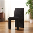 Safavieh Zale Wood and Polyester Dining Chair in Black