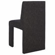 Safavieh Zale Wood and Polyester Dining Chair in Black