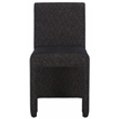 Safavieh Zale Wood and Polyester Dining Chair in Black