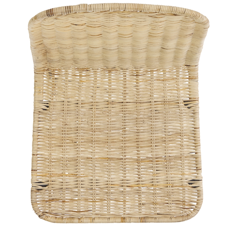 Safavieh Minerva Rattan Weaved Dining Chair in Natural / Black