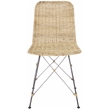Safavieh Minerva Rattan Weaved Dining Chair in Natural / Black