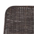 Safavieh Minerva Rattan Weaved Dining Chair in Brown / Black