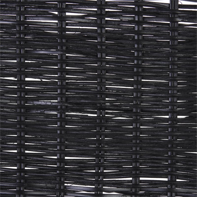 Safavieh Minerva Rattan Weaved Dining Chair in Black