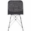 Safavieh Minerva Rattan Weaved Dining Chair in Black