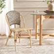 Safavieh Callidora Rattan Dining Chair in Natural / Black