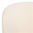 Safavieh Aminah Wood Upholstered Dining Chair in Ivory / Walnut