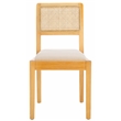 Safavieh Suzetta Pine Wood Dining Chair in Natural / White