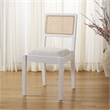 Safavieh Suzetta Pine Wood Dining Chair in White / Natural